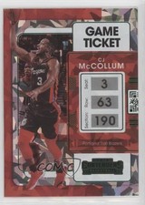 2021-22 Panini Contenders Game Ticket Green Ice CJ McCollum #39 0br5
