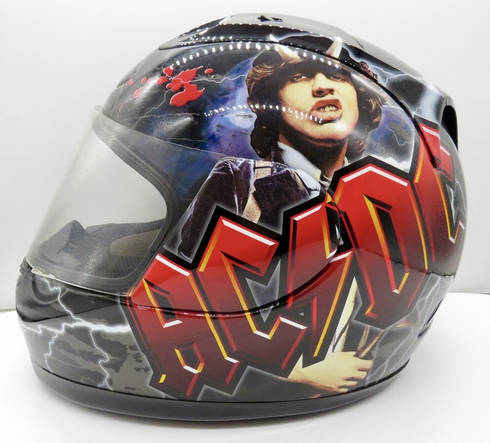 Casco de motocicleta Rockhard AC/DC. Raro Edición Limitada, Mediano, Con Caja Foto 3 de 4