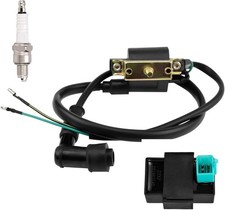 Ignition Coil 5 Pin CDI Box Spark Plug for 50cc 70cc 90cc 110cc ATV Quad Dirt Bi