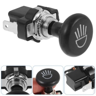Durable Golf Cart Headlight Switch Push Pull Plastic Metal Replacement Black