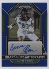 2023 Panini Prizm Draft Picks Blue 33/149 Lance Boykin #DPA-LAB Auto 16ze
