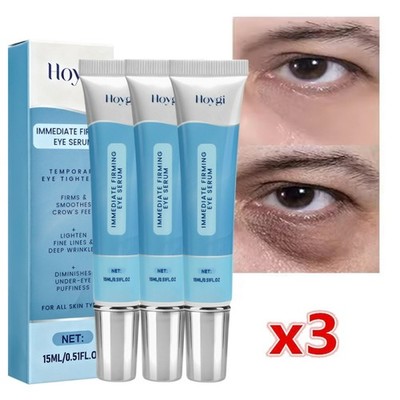 3Pack Firming Eye Serum for Rapid Reduces Under-Eye Bags, Wrinkles, Dark Circles