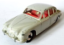 Dinky Toys No.195 Jaguar 3.4 Saloon Motor Car in Grey 1960-65. FREE UK P&P.