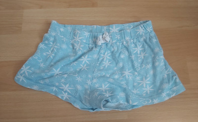 Disney Mädchen Schlafshorts in hellblau mit weißem Blumenmuster 4 jährige