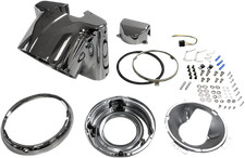 Drag Specialties 7" Nacelle Headlight Kit Chrome Die-Cast Aluminum 2001-1481