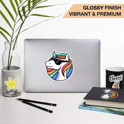 HTVRONT Printable Vinyl for Inkjet Printer & Laser Printer Glossy White 8.5''x11''