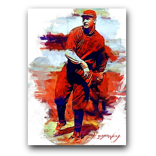 Bill James Art Card Limited 17/50 Edward Vela Signed (Boston Braves)
