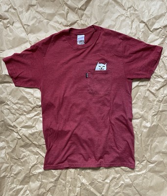 Red RIPNDIP Lord Nermal Pocket Tee
