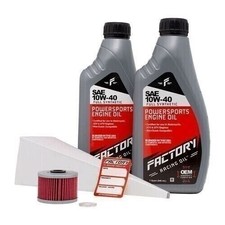 Factory Racing Parts SAE 10W-40 2qt Oil Change Kit Fits Kawasaki BN125, KFX450R 49.98 per gallon