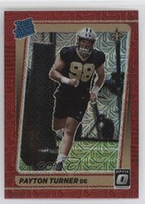 2021 Panini Donruss Optic Rated Rookie Red Mojo Prizm Payton Turner #259 0ot5