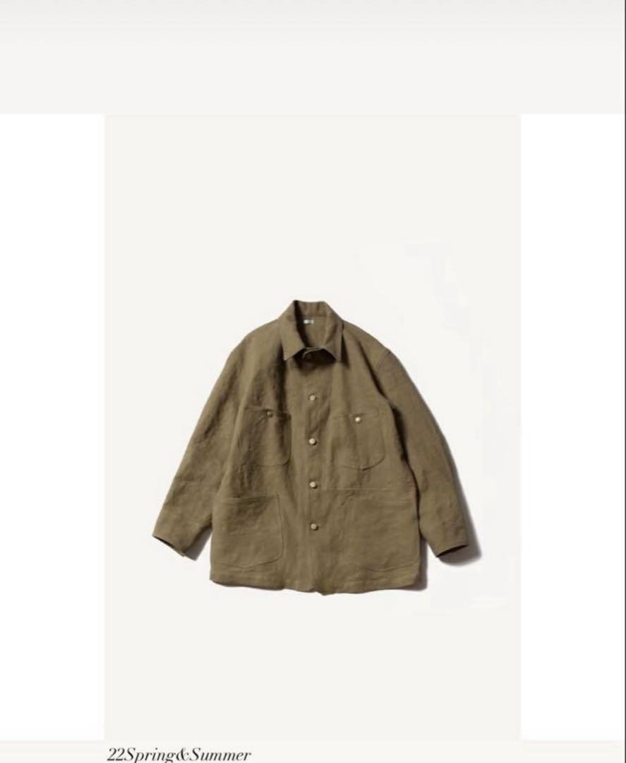 希少【a.presse】Linen Coverall Jacket A.Presse Linen Coverall Jacket Men Size 1 Heavy Linen Canvas