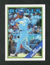 Bo Jackson Kansas City Royals Superstar MLB Baseball Card #750 1988 Topps