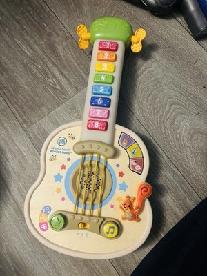 LeapFrog Strum & Count Wooden Guitar Musical Toy Multicolor Light-Up Numbers