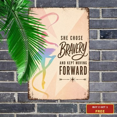 Ballet Dancer Motivational Quote Design Left Silhouette Metal Plaque