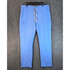 FIGS Technical Collection Yola Skinny Scrub Pants XXL/T PO 1262 Blue Pockets
