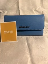 Michael Kors Jet Set French Blue Trifold Wall...