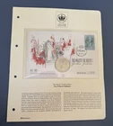 2002 Falkland Islands 50p PNC.QEII 100 Days To Go Golden Jubilee