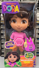 New Nickelodeon Sing & Explore 12" Dora Doll with Backpack