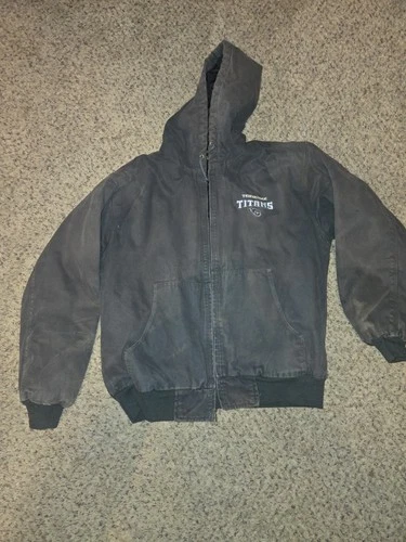 Vintage 1990s  Dunbrooke Tnnessee Titans  Canvas Jacket Size L - product listing photo