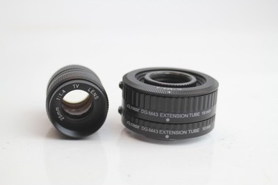 viltrox dg m43 extension tube 16mm mit 25mm/1,4 tv lens
