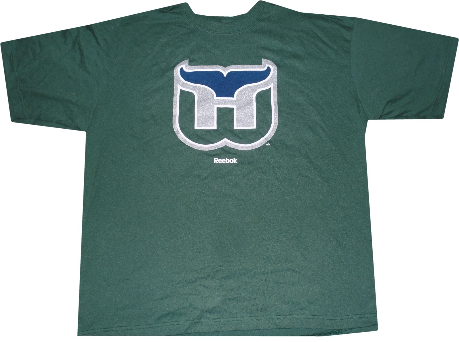 Hartford Whalers Reebok Throwback Logo Dark Green Shirt New tag Oversized XL