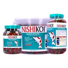 NISHIKOI MULTI STICKS 205G 415G 800G 1575G FLOATING FISH FOOD KOI POND GARDEN