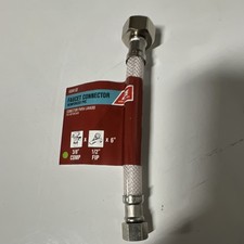 ACE Faucet Connector Reinforced PVC Braided 3/8 Comp x 1/2 FIP x 6 in