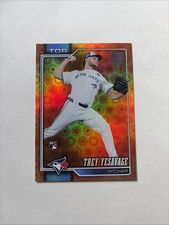 2026 Topps Series 2 Trey Yesavage RC Orange Sun Refractor Toronto Blue Jays #620