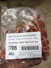 New unopened Bag of 50 Ansul Blow off caps 77676 77695