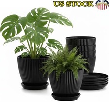 Heavy Duty Plant Pots W/ Superior Drainage System Indoor & Outdoor Use