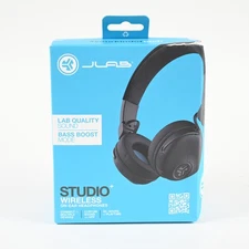 JLab Studio+ Wireless On-Ear Bluetooth Headphones - Black