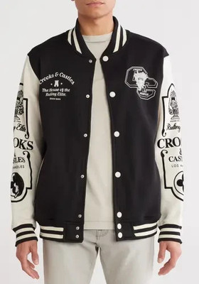 Jacket Crooks And Castles Varsity Letterman s The Ruling Elites NWT Size 2XL