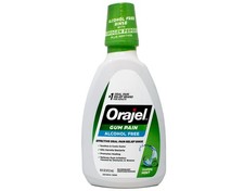 Orajel 2X Medicated Gum Pain Rinse, Alcohol-Free Oral Pain Relief Mouth Rinse...