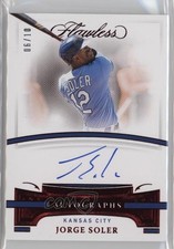 2021 Panini Flawless Flawless Auto Ruby 6/10 Jorge Soler #FA-JS Auto lz7
