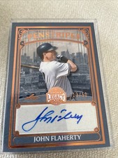 2025 Leaf Bronx Legacy Penstripes John Flaherty Autograph Card P-JF1