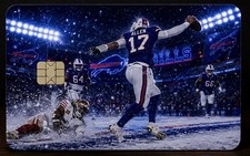 Josh Allen Snow TouchdownBuffalo Bills Credit Card Skin Vinyl
