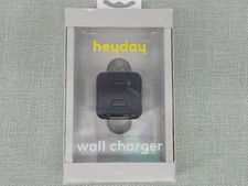 Heyday 2-Port 20W USB-A and USB-C Wall Charger - Black - New