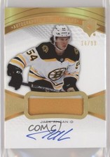 2021-22 Upper Deck Ultimate Collection Debut Threads 14/99 Jack Ahcan Auto 0il7