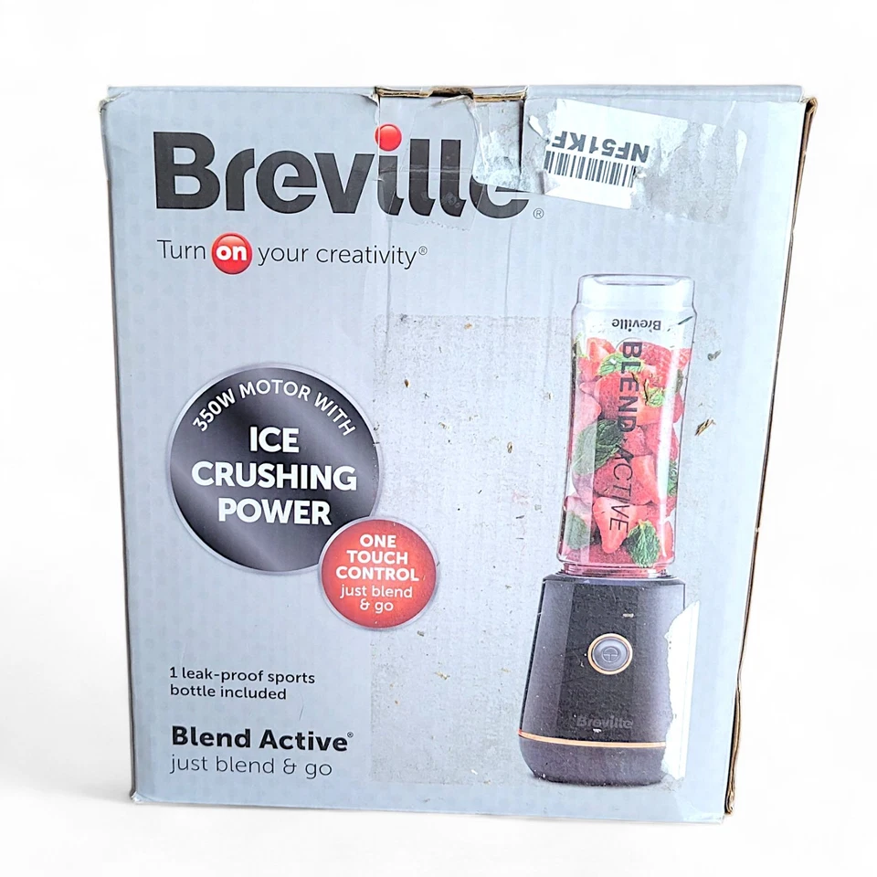 Breville Blend Active Blender Smoothie Maker With Sports Bottle Black And Gold - Image 2 of 4