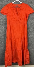 QUINCE 100% Organic Cotton Poplin Tiered Maxi Dress 2X Prairie Retail $168.00