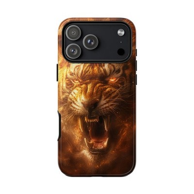 Tiger Orange Fire Ember Mist | Tough Phone Case | iPhone, Galaxy, Pixel