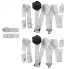Chevy Truck 1967 - 1972 std 3pt G/G Retractable Bench Seat Belt Kit - 3 Belts  