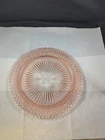 Vintage Pink Depression Glass Dinner Plate Platter  Miss America 10.25" D Unique