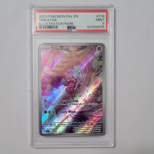 Pokémon Tinkatink Illustration Rare Holo PSA 9 Sv02: Paldea Evolved 216/193 2023