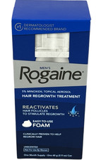 Rogaine Men  s 5 Minoxidil Foam Hair Regrowth Treatment 2.11 Oz Can, Exp 2026/04
