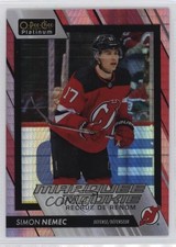 2023 O-Pee-Chee Platinum Marquee Rookies Red Prism 47/199 Simon Nemec #243 1jz3