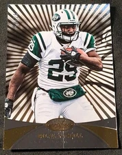 2013 BILAL POWELL PANINI CERTIFIED #55 PLATINUM GOLD #09/25 JETS LOUISVILLE