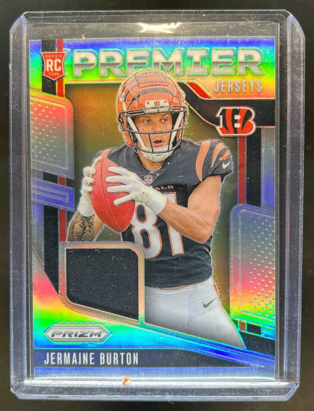 2024 Prizm Jermaine Burton Premier Jerseys RC Rookie #PJ-JBN Bengals