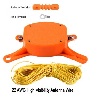 150 W End Fed Half Wave Antenna Winder. 49:1 FULLY ASSEMBLED with 70ft wire