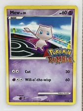 Mew 10/16 Pokemon Rumble Stamped Promo Moderately Played (3) Nintendo 2009